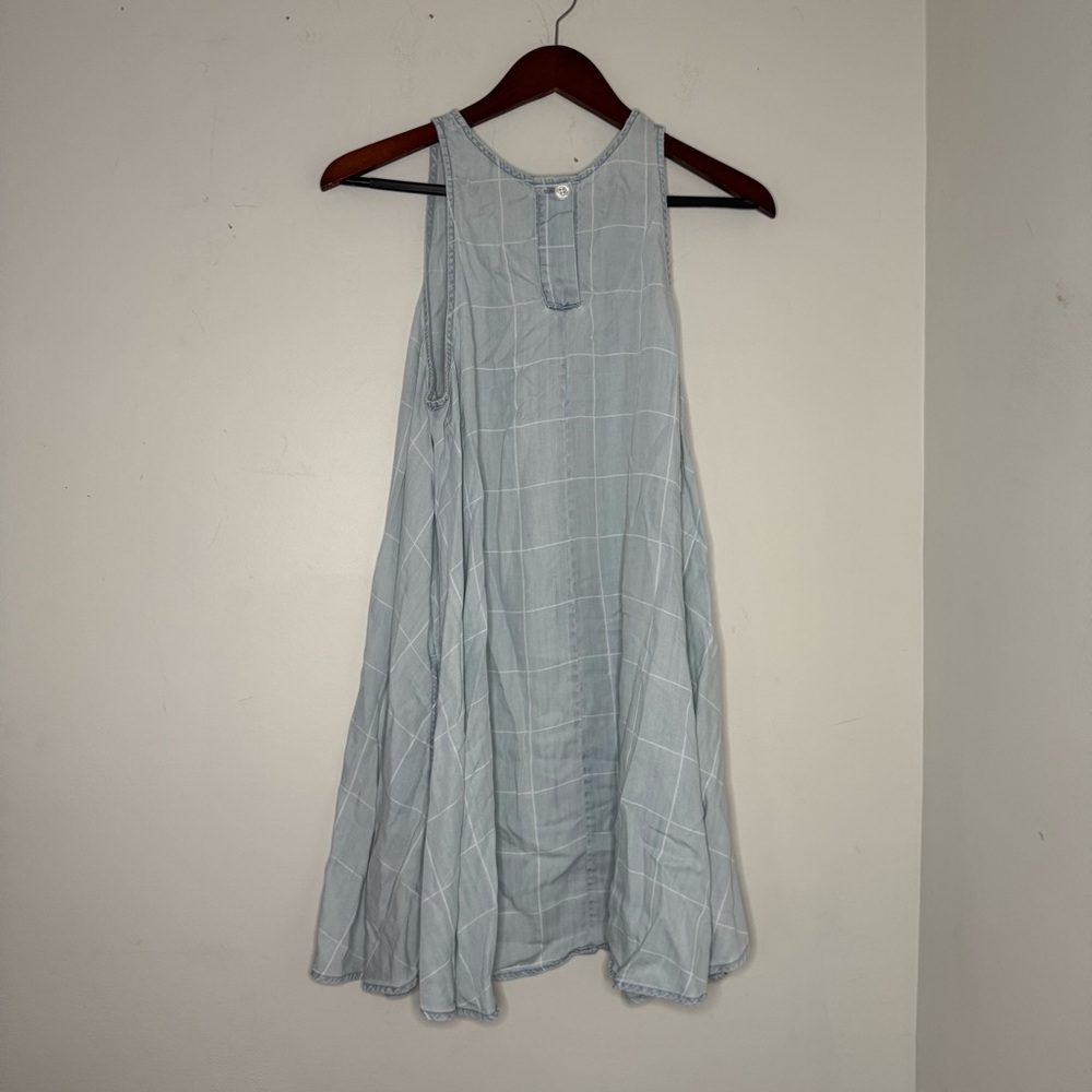 Rails Anya Sleeveless A-Line Chambray Dress Light Vintage
Grid 100% Lyocell Med - Picture 2 of 6